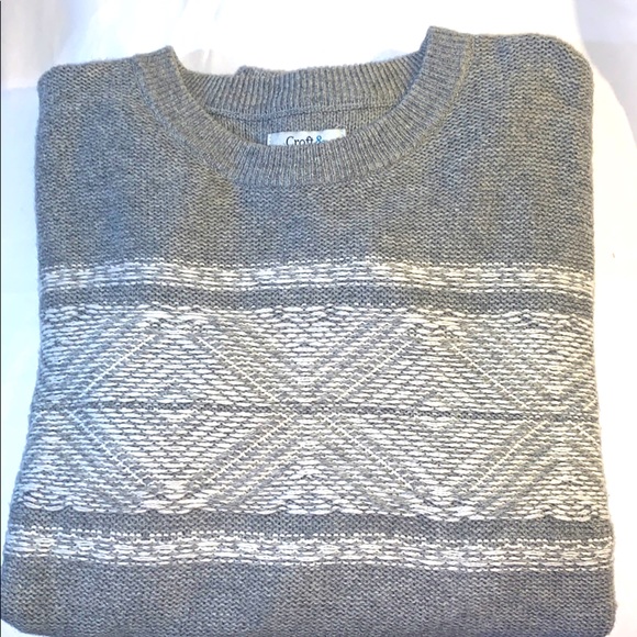Croft & Barrow Pullover Med Grey Large Woman’s - Picture 3 of 7